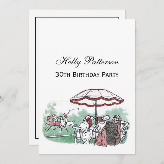  gestileerde pololmatch voor dames Lunch tekening Kaart (Voorkant / Achterkant)