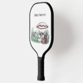  gestileerde pololmatch voor dames Lunch tekening Pickleball Paddle (Links)