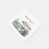 gestileerde pololmatch voor dames Lunch tekening Servet (Hoek)