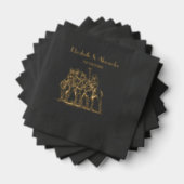  gestileerde pololmatchtekening #1 folie servetten (Insitu (Gestapeld))