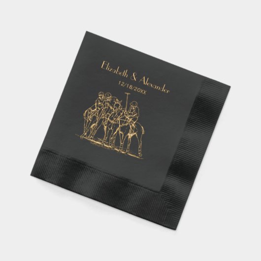  gestileerde pololmatchtekening #1 folie servetten (Links)