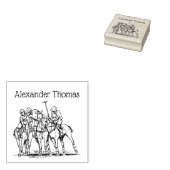 gestileerde pololmatchtekening #1 rubberstempel (Gestempeld)