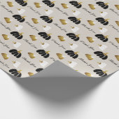 Gestileerde pompoenen in zwart, wit en goud cadeaupapier (Hoek)