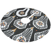 Gestileerde pompoenzaden: naadloos ontwerp kerstboom rok (Gekanteld)