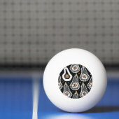 Gestileerde pompoenzaden: naadloos ontwerp pingpongbal (Net)