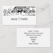  gestileerde poogelijke tekening #3 zwarte NF Visitekaartje (Voorkant / Achterkant)