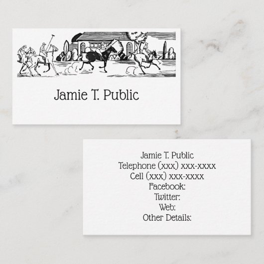  gestileerde poogelijke tekening #3 zwarte NF Visitekaartje (Voorkant / Achterkant)