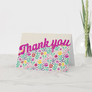 Gestileerde Protea Bloemenbloemenprint Millefleur Bedankkaart