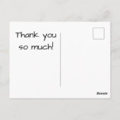 Gestileerde Protea Floral Millefleur Bedankt Briefkaart (Achterkant)