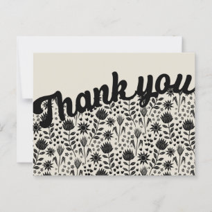 Gestileerde Protea Floral Millefleur Bedankt Briefkaart