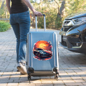 gestileerde racewagen sticker (Koffer Insitu)