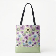 Gestileerde Retro Floral Custom Canvas tas