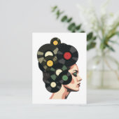 Gestileerde Retro Vinylplaat Poster Kunst Briefkaart (Staand voorkant)