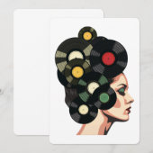 Gestileerde Retro Vinylplaat Poster Kunst Kaart (Voorkant / Achterkant)