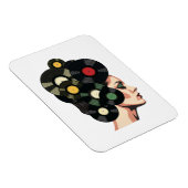 Gestileerde Retro Vinylplaat Poster Kunst Magneet (Rechterzijde)