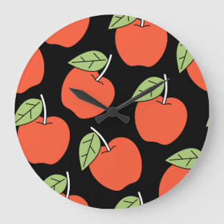 Gestileerde rode appels: helder patroon grote klok