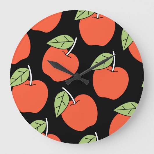 Gestileerde rode appels: helder patroon grote klok (Voorkant)
