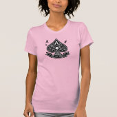 Gestileerde schoppenaas - Art-Deco Vector Embleem T-shirt (Voorkant)