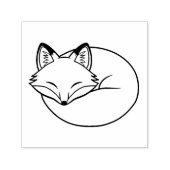 Gestileerde slapende vos  zelfinktende stempel (Design)