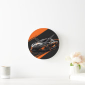 Gestileerde sportauto ronde klok (Huis)