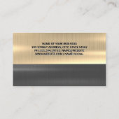 gestileerde sportwagen | Goud Zilver Metaal Visitekaartje (Achterkant)