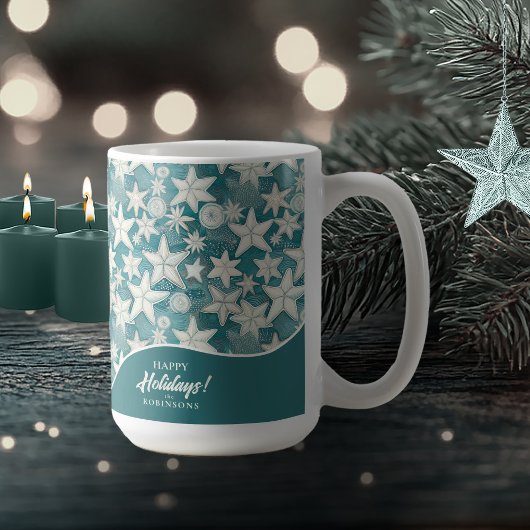 Gestileerde Starfish & Sand Dollars Patroon#25 ID1 Koffiemok