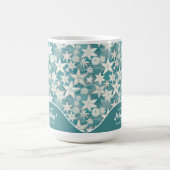 Gestileerde Starfish & Sand Dollars Patroon#25 ID1 Koffiemok (Center)