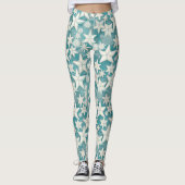 Gestileerde Starfish & Sand Dollars Patroon#25 ID1 Leggings (Voorkant)