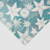 Gestileerde Starfish & Sand Dollars Patroon#25 ID1 Tissuepapier (Detail)