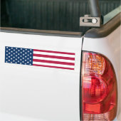 Gestileerde sterren en strepen bumpersticker (Op Truck)