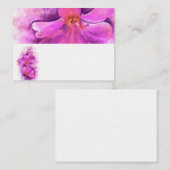 Gestileerde stralende orchidee naam plaats kaarten plaatskaartje (Voorkant / Achterkant)