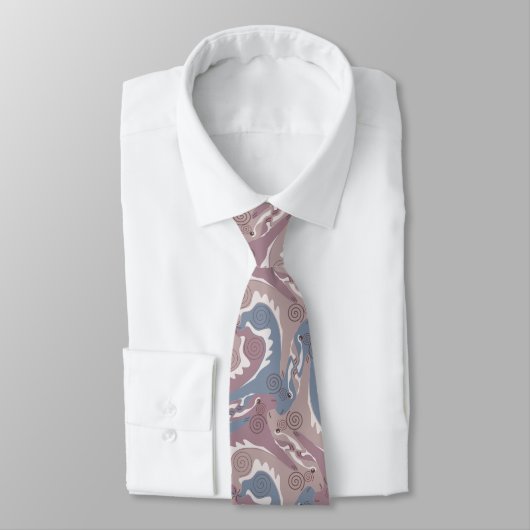 Gestileerde Swirling Hares Tesselation 1b NT Stropdas (Gebonden)