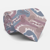 Gestileerde Swirling Hares Tesselation 1b NT Stropdas (Opgerold)
