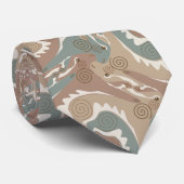 Gestileerde Swirling Hares Tesselation 6b NT Stropdas (Opgerold)