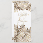 Gestileerde Tan en het Bruine BloemenProgramma van Kaart (Voorkant / Achterkant)