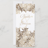 Gestileerde Tan en het Bruine BloemenProgramma van Kaart (Voorkant)