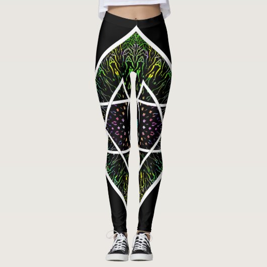 Gestileerde tegel 3 leggings (Voorkant)