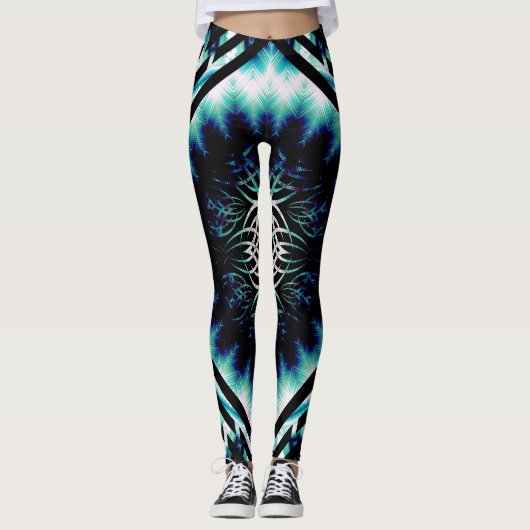 Gestileerde tegel leggings (Voorkant)