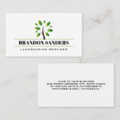 Gestileerde Tree Logo | Natuur | landschapsarchite Visitekaartje (Voorkant / Achterkant)