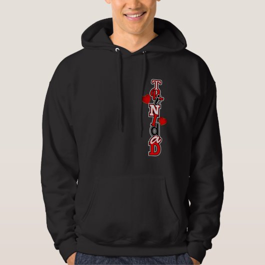 Gestileerde Trinidad Harten Hoodie (Voorkant)