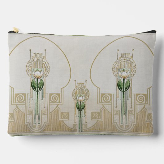 Gestileerde Tulpen Art-Nouveau Medalions Bridemaid Etui (Voorkant)