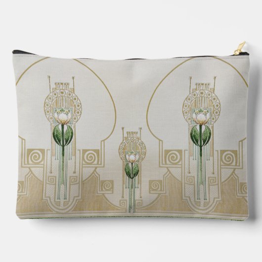 Gestileerde Tulpen Art-Nouveau Medalions Bridemaid Etui (Achterkant)