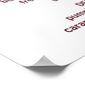 Gestileerde Turkije Groovy Rainbow Happy Friendsgi Poster (Hoek)