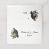  gestileerde valken op vertakking plaatskaartje (Buitenkant ongevouwen)