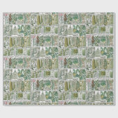  gestileerde varens botanische boek Bord # 60 Cadeaupapier (Vlak)