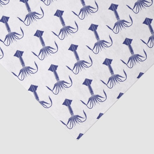  gestileerde vierkant tekening #1 Blauw Tissuepapier (Detail)