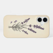 Gestileerde Vintage Lavendel iPhone 16 Hoesje (Achterkant horizontaal)