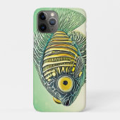 Gestileerde viskunst Case-Mate iPhone case (Achterkant)