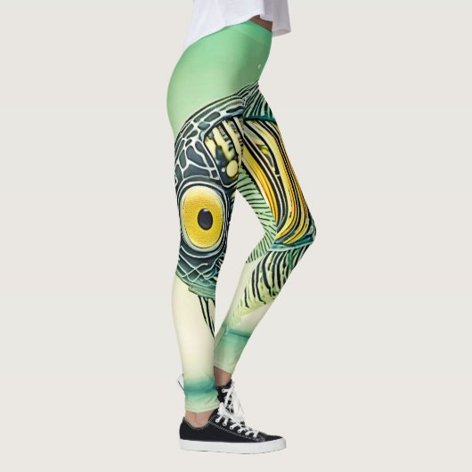 Gestileerde viskunst leggings (Rechts)