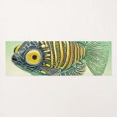 Gestileerde viskunst yogamat (Achterkant (horizontaal))